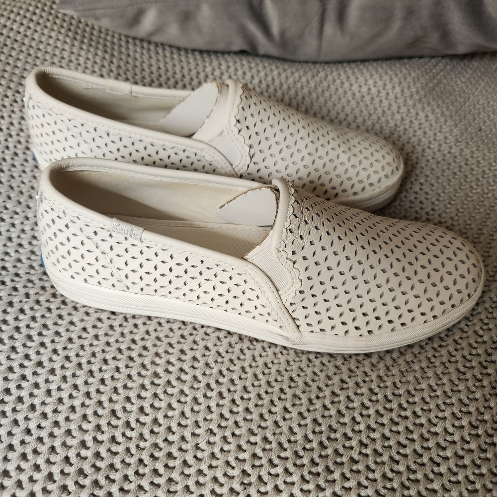 Kate Spade x Keds Women's White Slip-On Sneakers - Picture 6 of 7